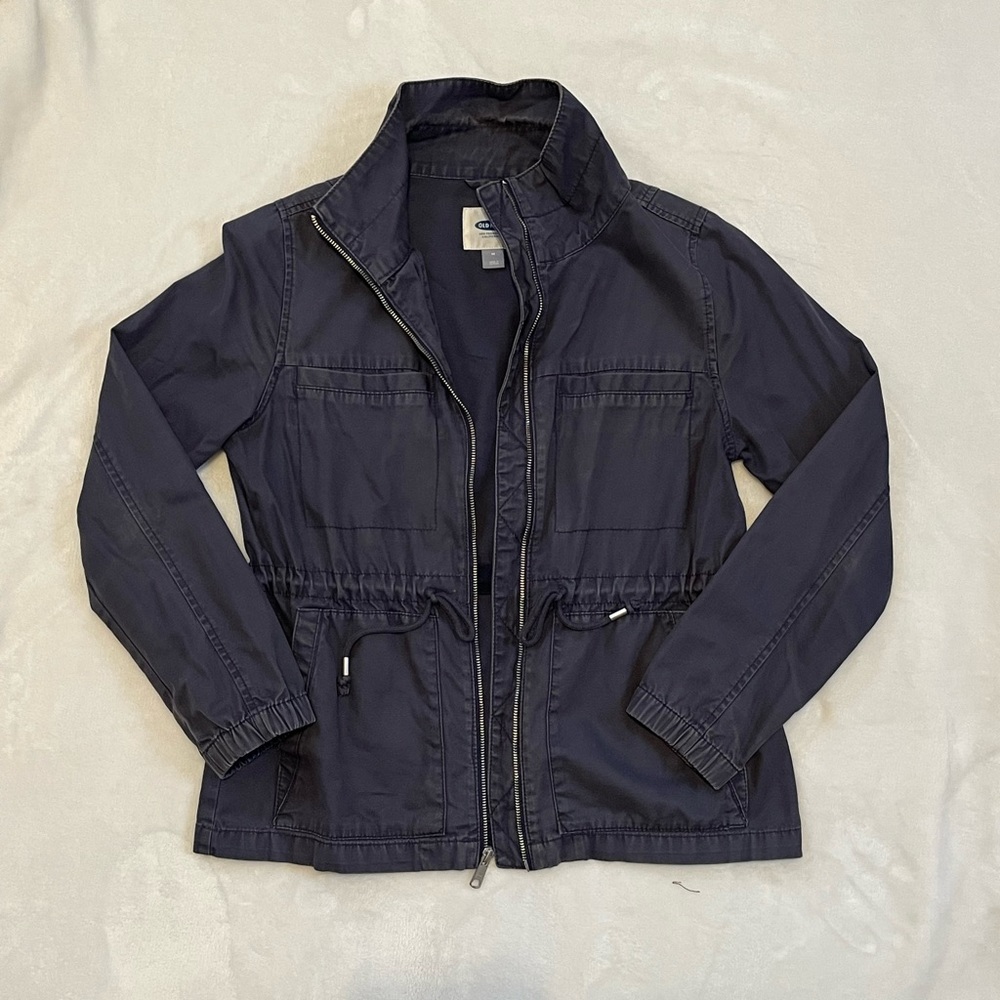 Old Navy Navy Blue Utility Jacket | Medium
